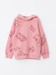 Hooded Mickey Mouse Printed Long Sleeve Girl Sweatshirt