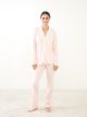 Shirt Neck Patterned Long Sleeve Cotton Women's Pajama Set