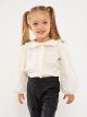 Bebe Collar Basic Baby Girl Shirt