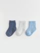 Basic Baby Boy Socket Socks 3-Pack