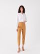 High Waist Carrot Cut Women's Trousers