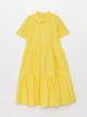 Shirt Neck Basic Short Sleeve Girl Dress