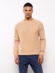 Crew Neck Long Sleeve Men's Tricot Sweater