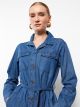 Shirt Neck Regular Long Sleeve Women's Jean Jacket