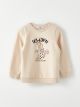 Crew Neck Printed Long Sleeve Girl Sweatshirt