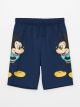 Mickey Mouse Printed Boy Shorts With Elastic Waist