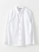 Basic Long Sleeve Poplin Boy Shirt