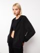 Hooded Regular Long Sleeve Women's Sports Cardigan