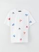 Crew Neck Mickey Mouse Patterned Short Sleeve Maternity T-Shirt