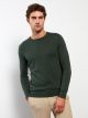 Crew Neck Long Sleeve Men's Tricot Sweater