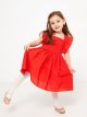 Square Neck Strapless Baby Girl Dress