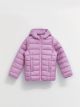 Hooded Basic Long Sleeve Girl Puffer