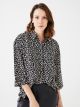 Patterned Oversize Women's Shirt