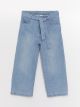 Basic Wide Leg Girl Jean Capri