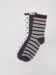 Patterned Women's Socket Socks 3-Pack