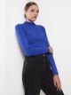 Half Turtleneck Regular Long Sleeve Women's Tricot Sweater