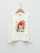 Crew Neck Patterned Long Sleeve Girl Tricot Sweater