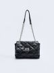 Leather Look Quilted Women's Baguette Bag