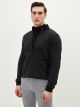 Comfortable Fit Stand Up Collar Long Sleeve Men's Sports Cardigan