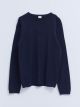 Crew Neck Basic Long Sleeve Girl Tricot Cardigan