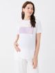 Crew Neck Printed Short Sleeve Maternity T-shirt