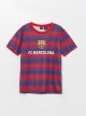 Crew Neck Barcelona Printed Short Sleeve Boy T-Shirt