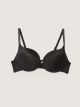 Underwire Filled Adjustable Strap Plain Bra