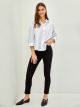 Skinny Fit Regular Pocket Detailed Women's Denim Trousers