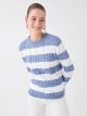 Crew Neck Long Sleeve Women's Tricot Sweater