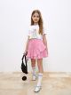 Elastic Waist Plaid Girl Skirt