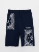 Elastic Waist Printed Boy Bermuda