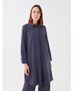 Shirt Collar Straight Long Sleeve Women's Tunic