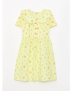 Baby Collar Short Sleeve Girls Dress