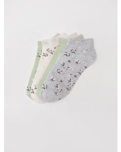 Floral Women's Booties Socks 5-Pack