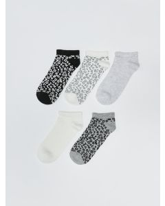 Patterned Women's Booties Socks 5-Pack