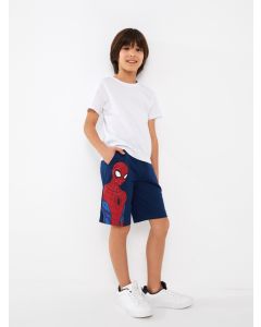 Spiderman Printed Boy Shorts With Waist Elastic