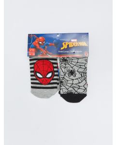 Spiderman Patterned Boys Booties Socks 3 Pack