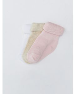 Basic Baby Girl Socket Socks 3-Pack