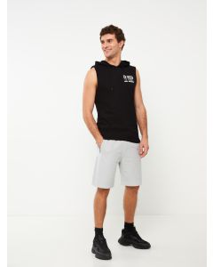 Slim Fit Binding Detail Men's Shorts