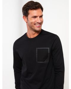 Crew Neck Long Sleeve Printed Men's Sweatshirt