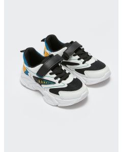 Lace-Up and Velcro Closure Color Block Boys Sneakers