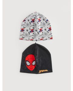 Spiderman Printed Boys Beanie 2-Pack