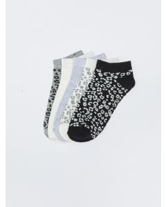 Patterned Women's Booties Socks 5-Pack