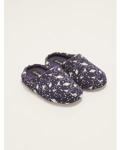 Space Printed Boy's Indoor Slippers