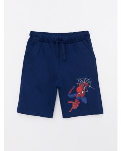 Spiderman Printed Boy Shorts With Waist Elastic