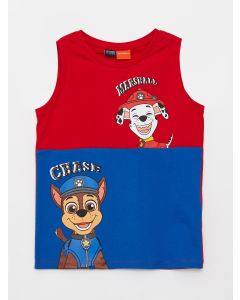 Crew Neck Paw Patrol Printed Boy Undershirt