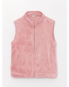 Plush Girl Zipper Vest