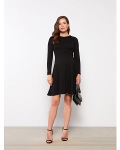 Crew Neck Regular Long Sleeve Maternity Dress