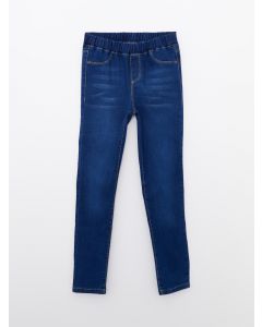 Elastic Waist Girl Denim Trousers