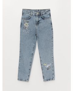 Embroidered Girl Jean Trousers